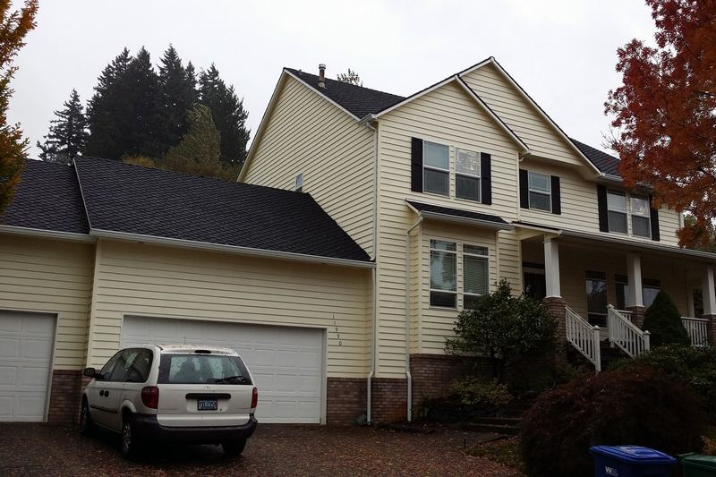 House exterior painting in progress